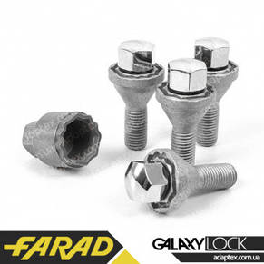 FARAD GALAXYLOCK ⁇ Болти секретки М14х1.25х28 Конус Обертова головка Ключ 17, фото 4
