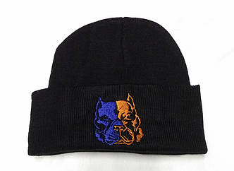 Шапка "Патріотичний пес", чорна