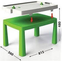 Дитячий столик ігровий 2 в 1 з грою Хокей, стіл "Долоні".