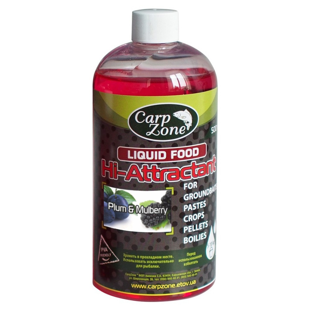 Ліквід Атрактанти Liquid Hi-Attractant Plum & Mulberry (Зливу і Шовковиця), фото 1