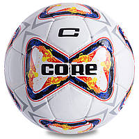 Мяч футбольный ламинированный Core №5 PREMIER 047-1 White-Blue-Orange