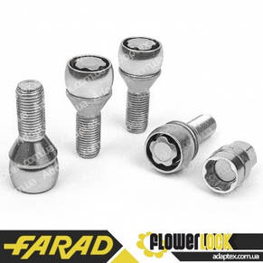 Болти секретки М14x1.5x26 Конус Обертове кільце Ключ 17 BMW, Fiat, Citroen, Saab, Peugeot+запасний ключ, фото 2