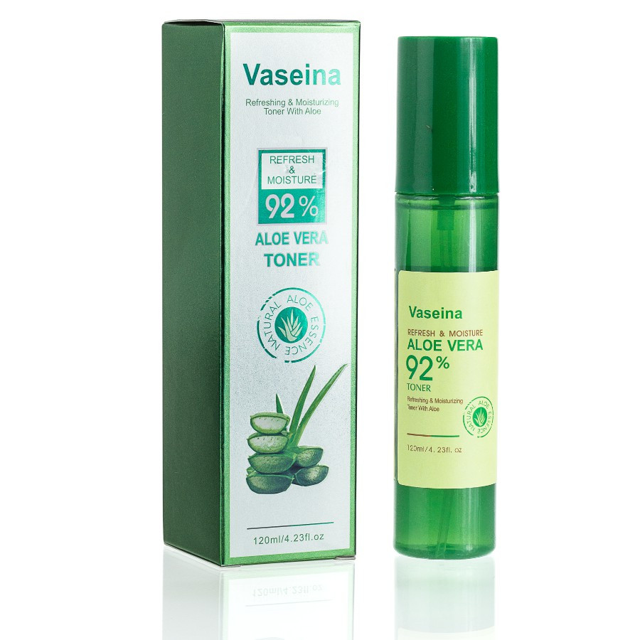 VS-92 Тонер для лица Vaseina Aloe Vera 92% Refresh & Moisture 120 ml