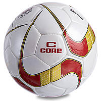 Мяч футбольный ламинированный Core №5 DIAMOND 023 White-Red-Gold