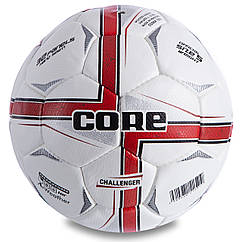 М'яч футбольний Core No5 CHALLENGER 022 White-Red-Black