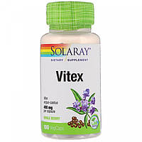 Solaray, Vitex 400 мг (100 капс.), прутняк, витекс, вітекс