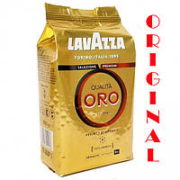 Кава в зернах Lavazza Qualita Oro 100% арабіка 1000 грамів, кава зернова лавацца в пачці