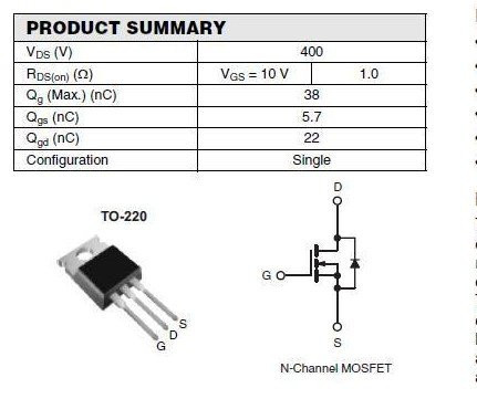 IRF730 Transistor Pinout, Equivalent, Applications And, 42% OFF