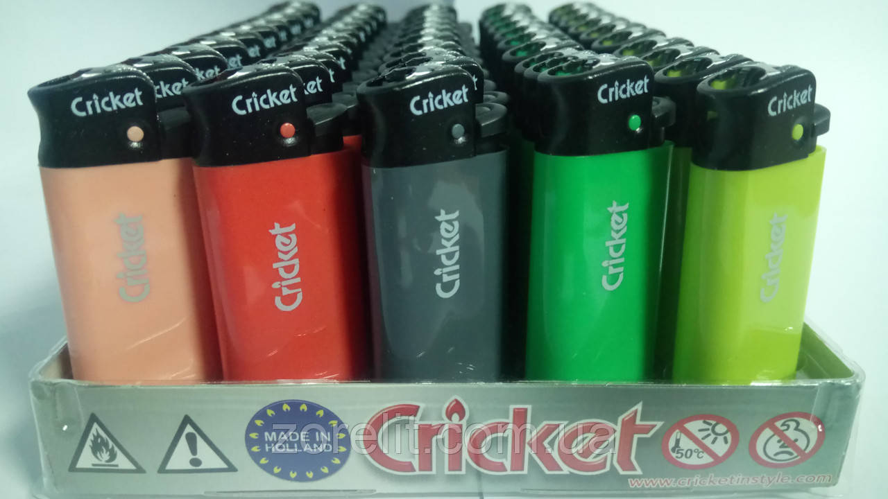 Зажигалка Cricket цветной міні