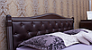 Ліжко двоспальне Прованс із підіймальним механізмом 160-200 см ромб патину срібло (Венге), фото 3