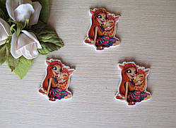 Серединка для бантиків (кабошон) лялька Encantimals — жираф 3.8 см