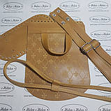 Клапан для рюкзака пісочного кольору "Лілії", фото 3