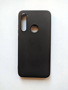 Силіконовий чохол Xiaomi Redmi Note 8 з мікрофіброю Liquid Silicon Case Чорний 2292P