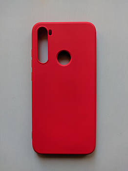 Силіконовий чохол Xiaomi Redmi Note 8 з мікрофіброю Liquid Silicon Case Червоний 2292P