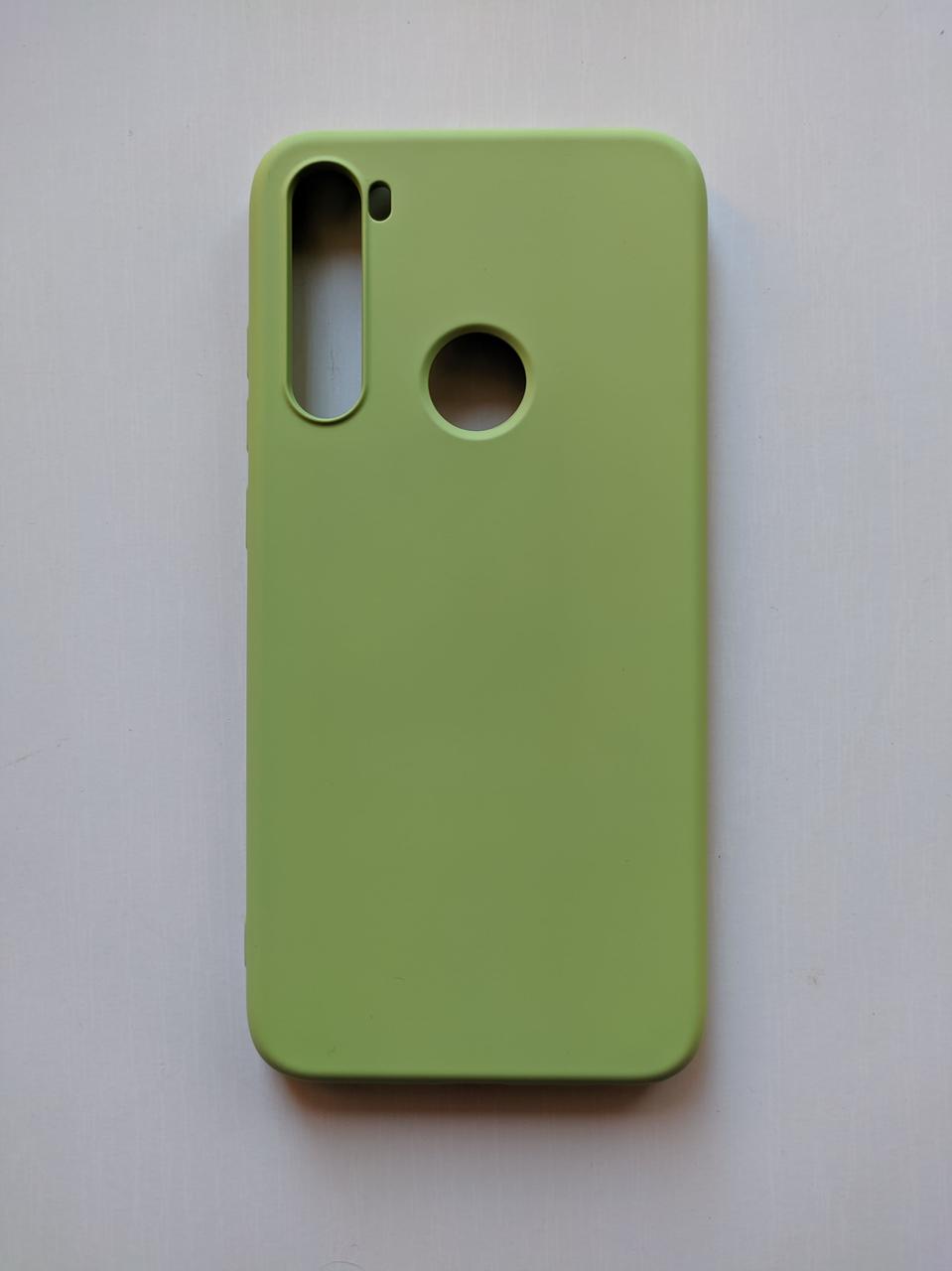 Силіконовий чохол Xiaomi Redmi Note 8 з мікрофіброю Liquid Silicon Case Хакі Хакі 2292P