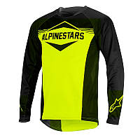 Реглан Alpinestars Mesa Longsleeve Jersey размер L чёрно-жёлтый спортивный мужской