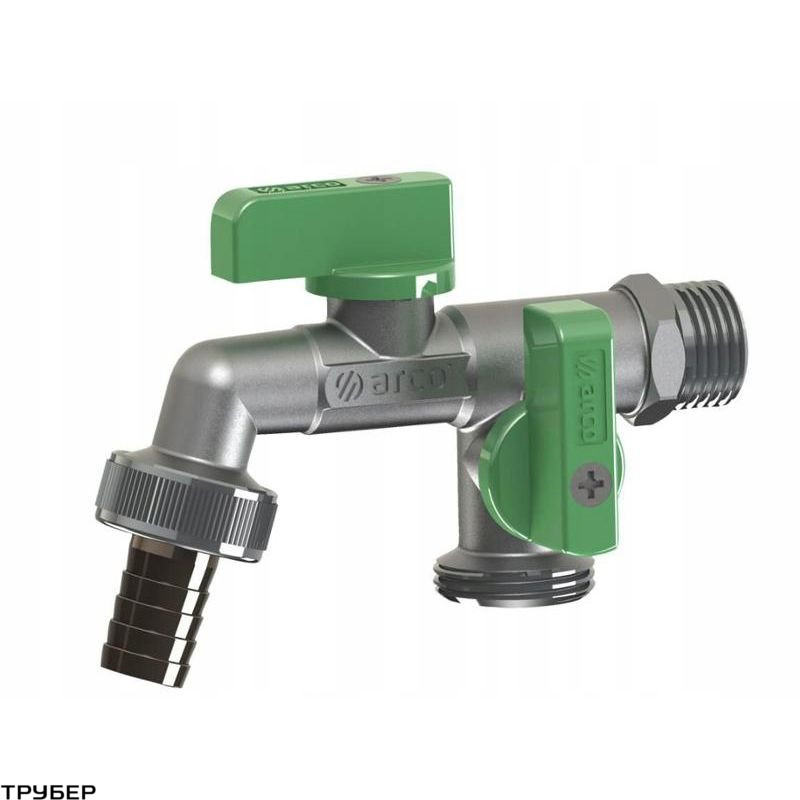 Кран садовий DOUBLE MAC 1/2х3/4х3/4 D15 ARCO