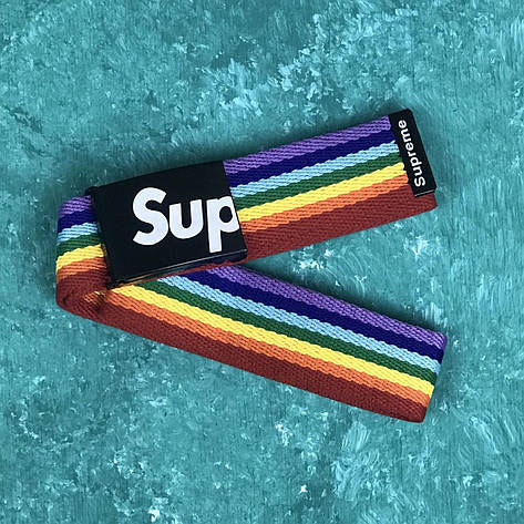Ремінь на Пояс Supreme Sup Belt 120 см Rainbow Веселка, фото 1