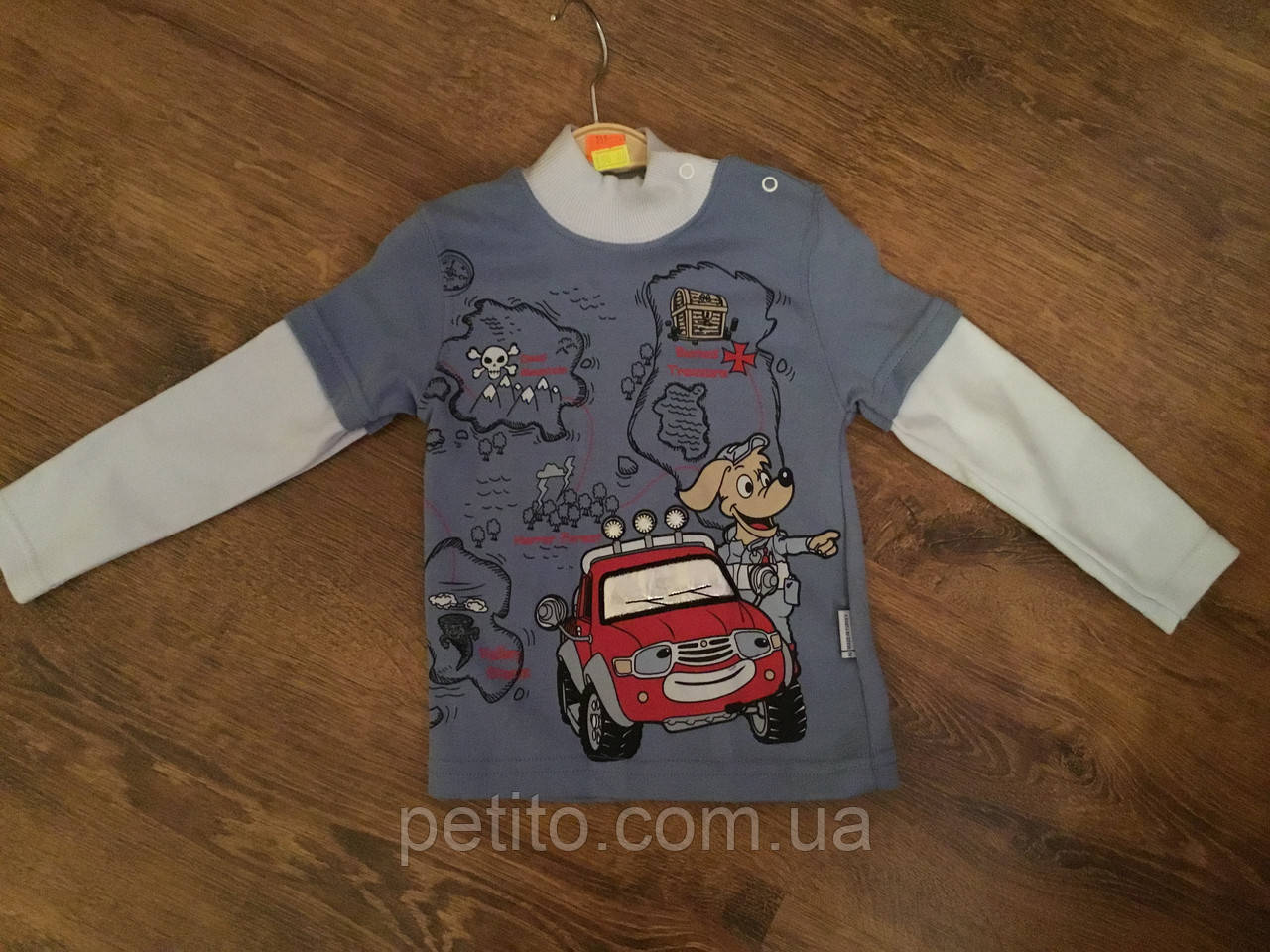 Гольф для хлопчика з принтом машинки, фото 1