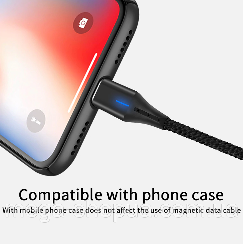 Магнитный кабель для быстрой зарядки USB - Lightning 2 метра зарядный ...