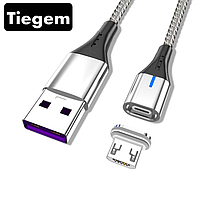 Магнітний кабель для заряджання USB - Micro USB / мікро ЮСБ шнур зарядний провід для телефону смартфона A542CS