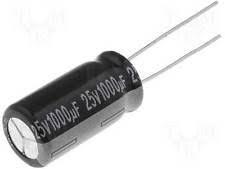 Конденсатор електроліт.25V 1000UF 10*20мм