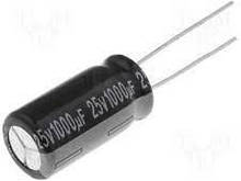 Конденсатор електроліт.25V 1000UF 10*20мм