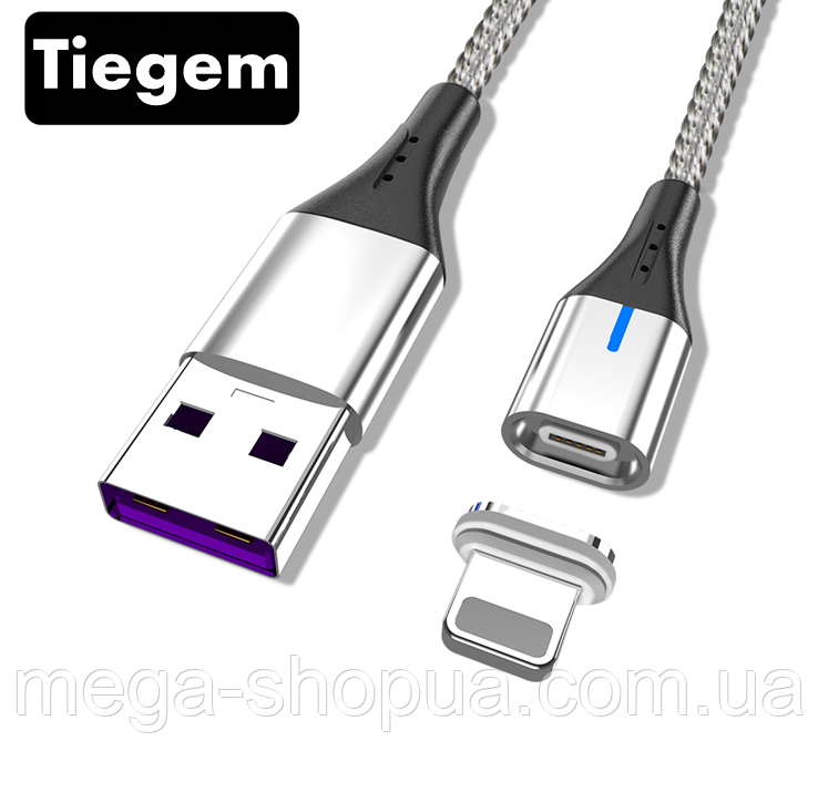 Магнітний кабель для заряджання USB - Lightning, зарядний шнур для iPhone (Айфон) TG7-S1