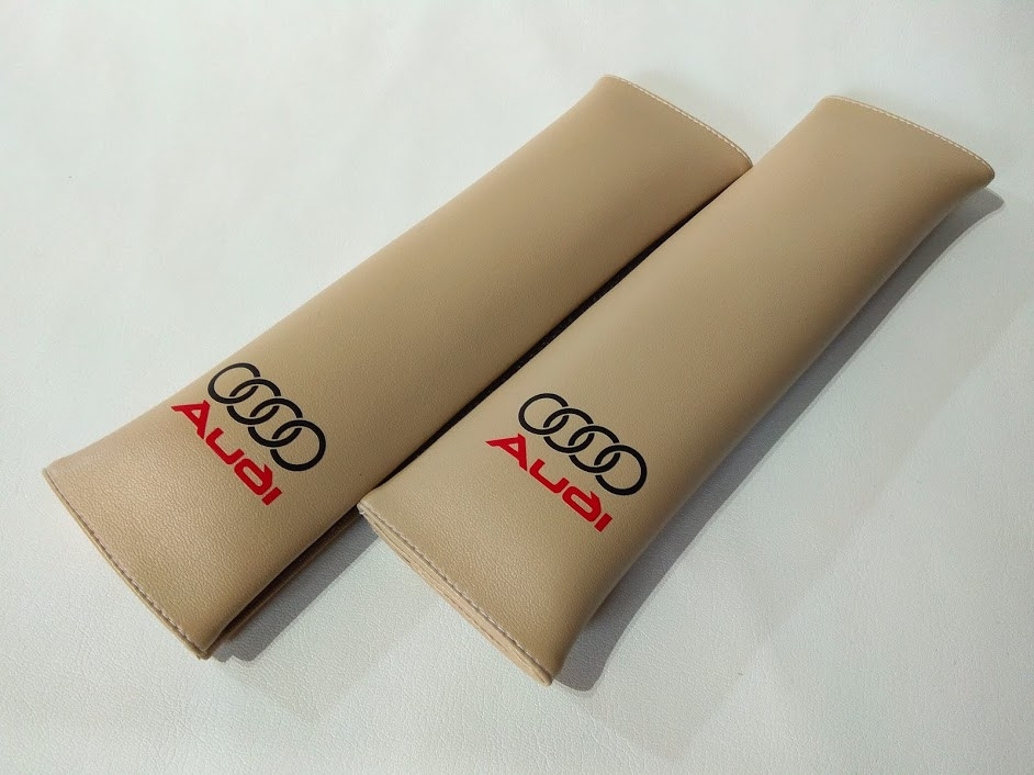 Подушки накладки на ремінь безпеки Audi бежеві