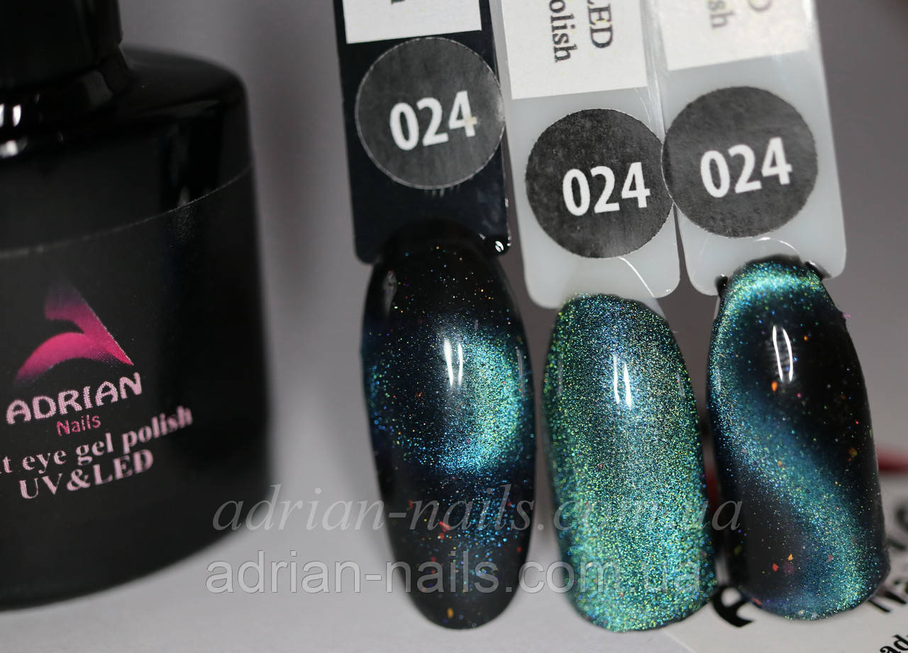 Гель-лак 12D Котяче око (Cat Eye) No024 — 10 мл