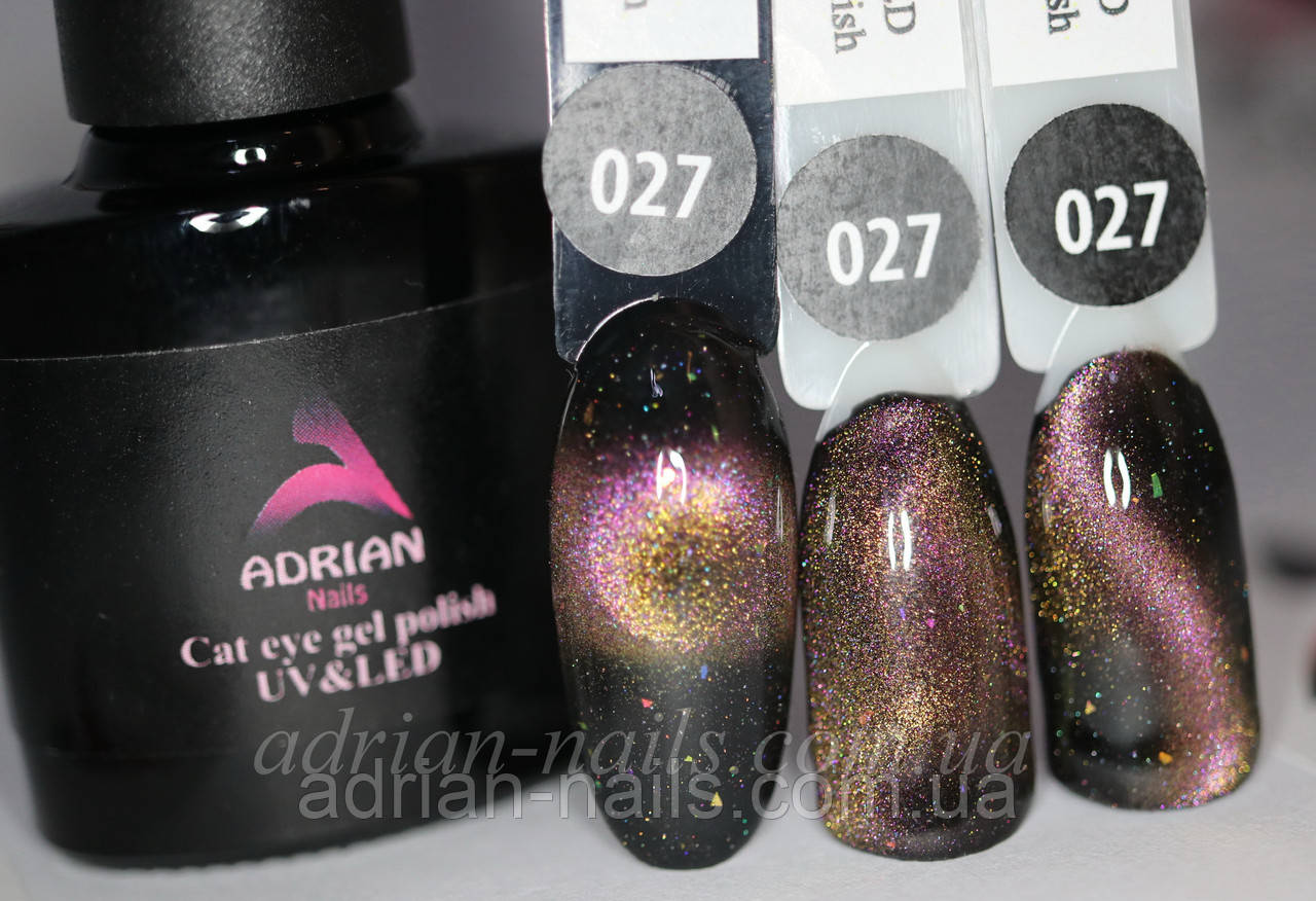 Гель-лак 12D Котяче око (Cat Eye) No027 — 10 мл