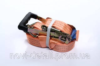 Стяжка груза, 3t. 50mm.x14m.(0.5+13.5) прорезин. ручка