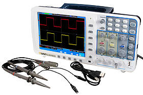 Осцилограф OWON SDS7102 (100 МГц, 2 канали, 1 ГВ/с) з акумуляторною батареєю.