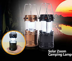 Туристичний ліхтар-лампа на сонячній батареї — Solar Zoom Camping Lamp YD-3588