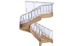 Огорожі гвинтових сходів