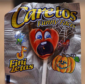 Льодяники Caretos Funny Faces Fini, 7 г, фото 2