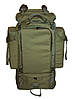 Тактичний туристичний армійський суперміцкий рюкзак 100 л олива. Кордура 900 ден. Армія, риболовля, туризм, фото 2