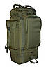 Тактичний туристичний армійський суперміцкий рюкзак 100 л олива. Кордура 900 ден. Армія, риболовля, туризм, фото 3