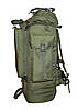 Тактичний туристичний армійський суперміцкий рюкзак 100 л олива. Кордура 900 ден. Армія, риболовля, туризм, фото 4