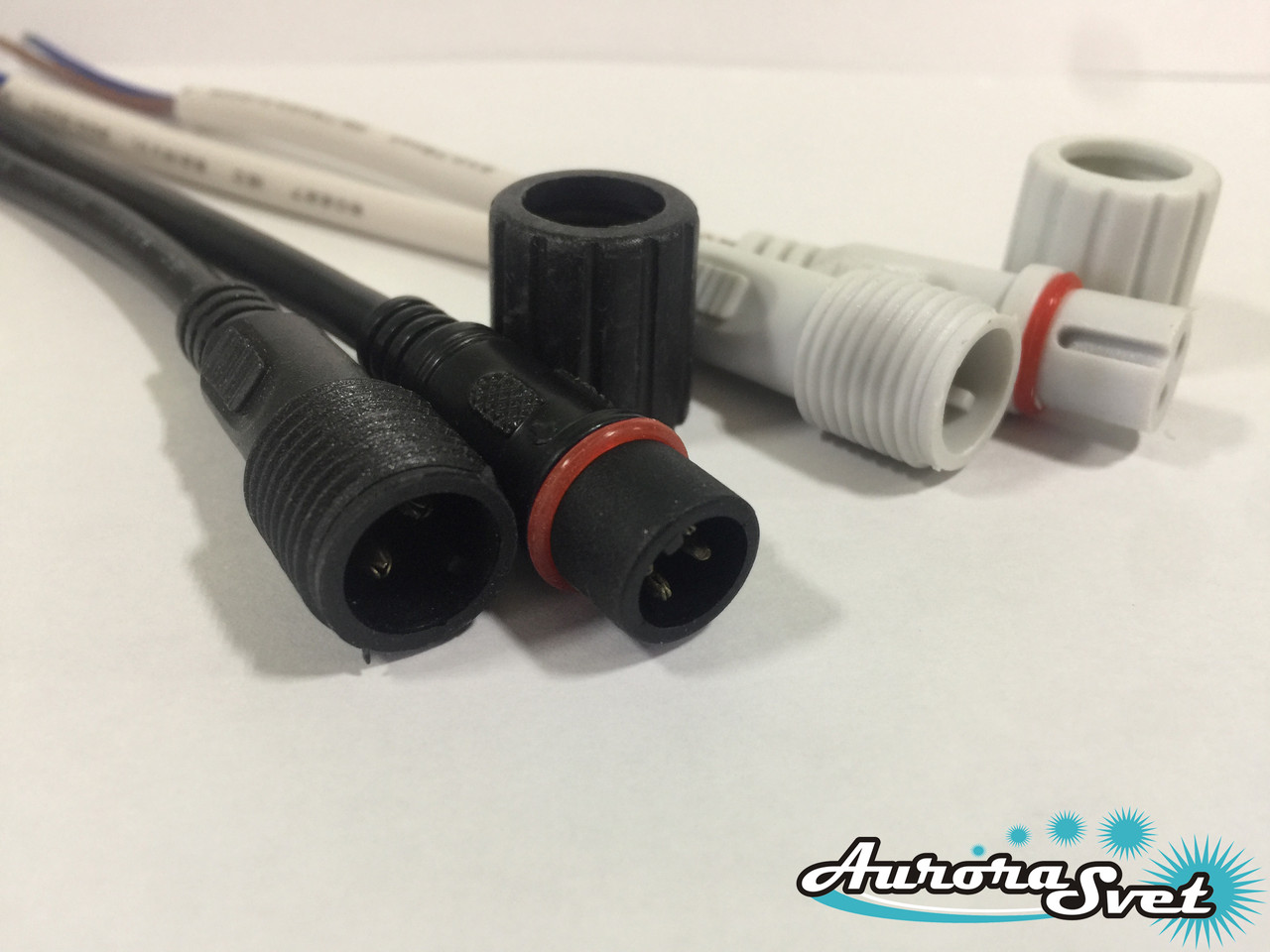 Герметичний роз'єм 2 контактний. Роз'єм герметичний. Вологозахищений роз'єм.