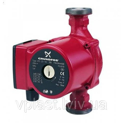 Насос циркуляційний Grundfos UPS 25/40 — 180, фото 1