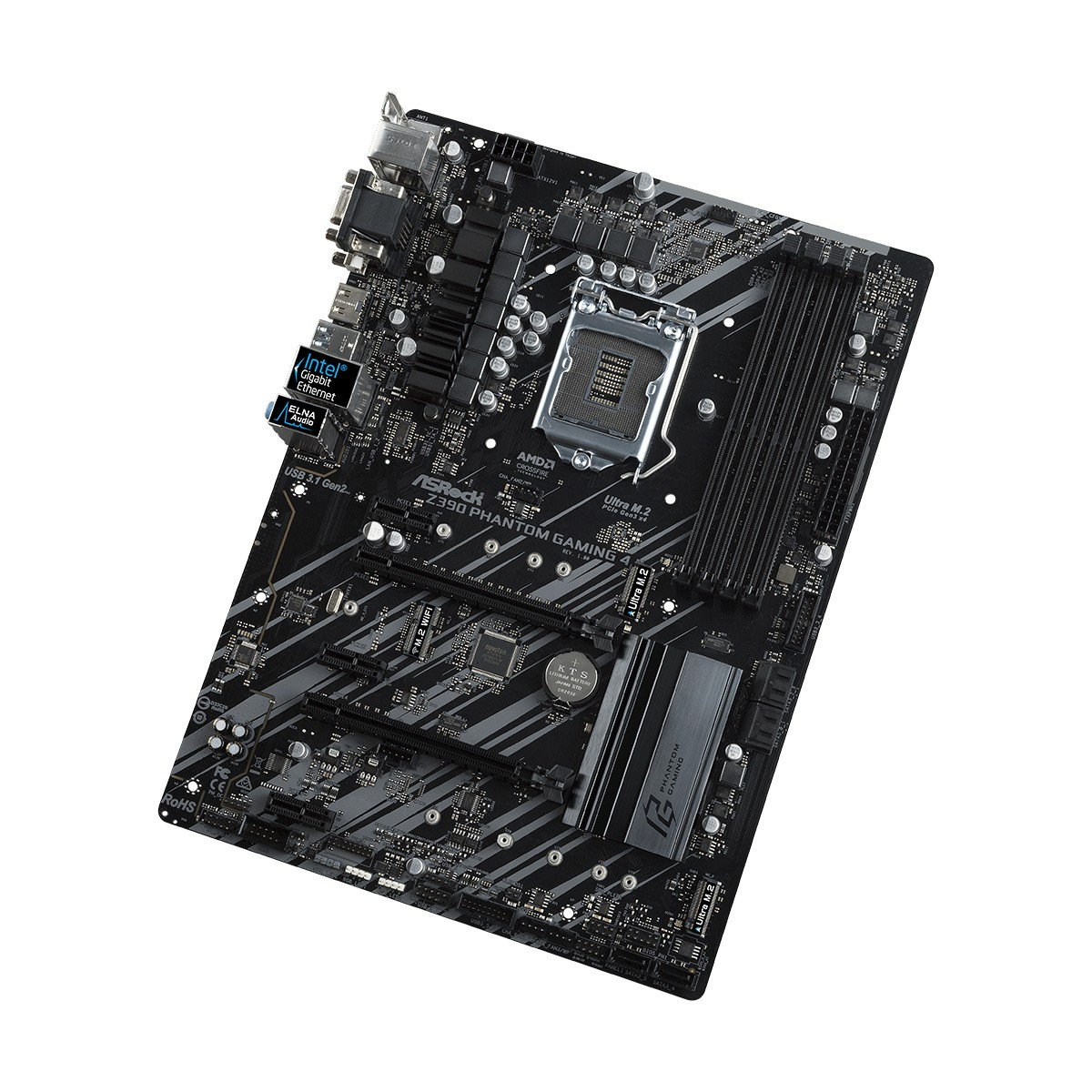 Материнська плата ASRock Z390 Phantom Gaming 4 - фото 1 - id-p70316214