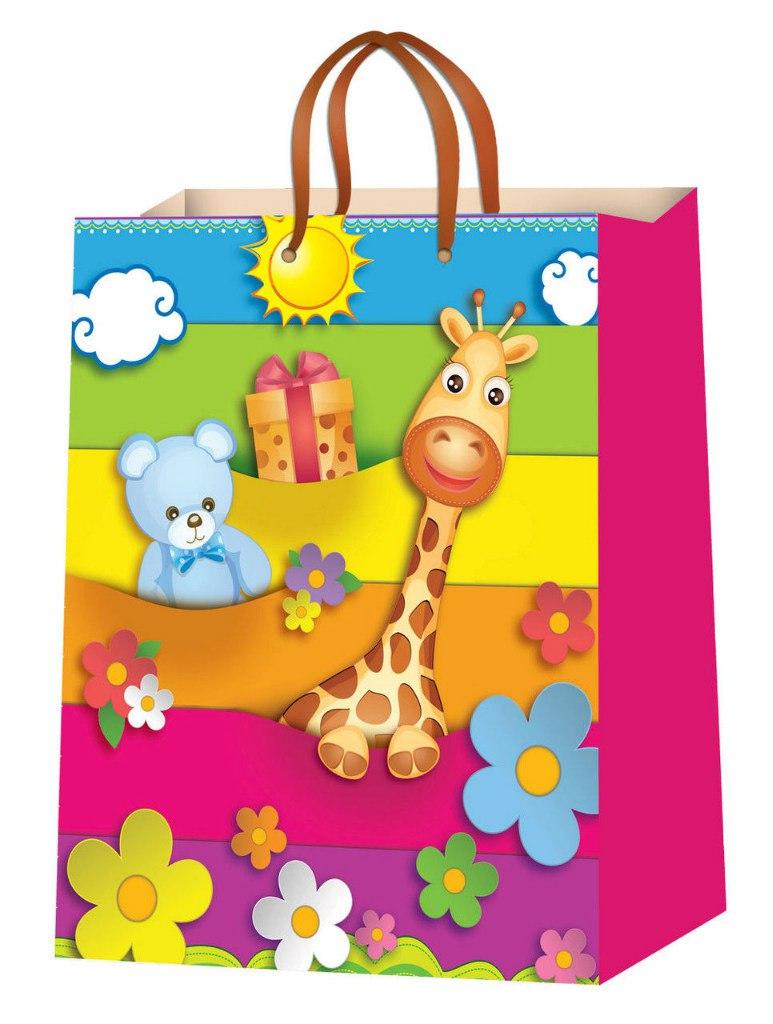 Пакет подарунковий жираф