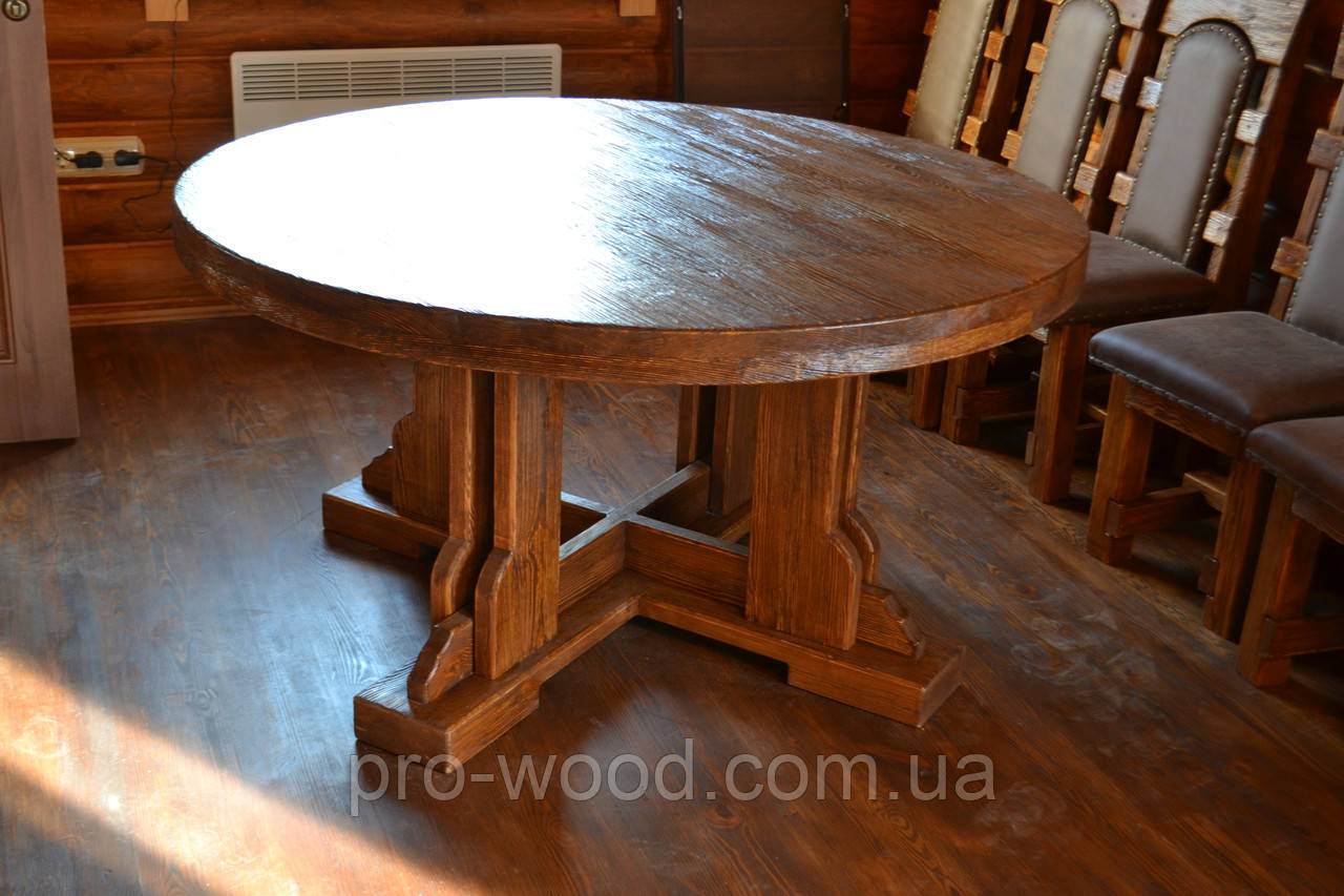Стіл обідній круглий, фото 1
