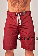 Мужские пляжные шорты (плавки) для купания Abercrombie & Fitch, разные размеры, цвет бордовый