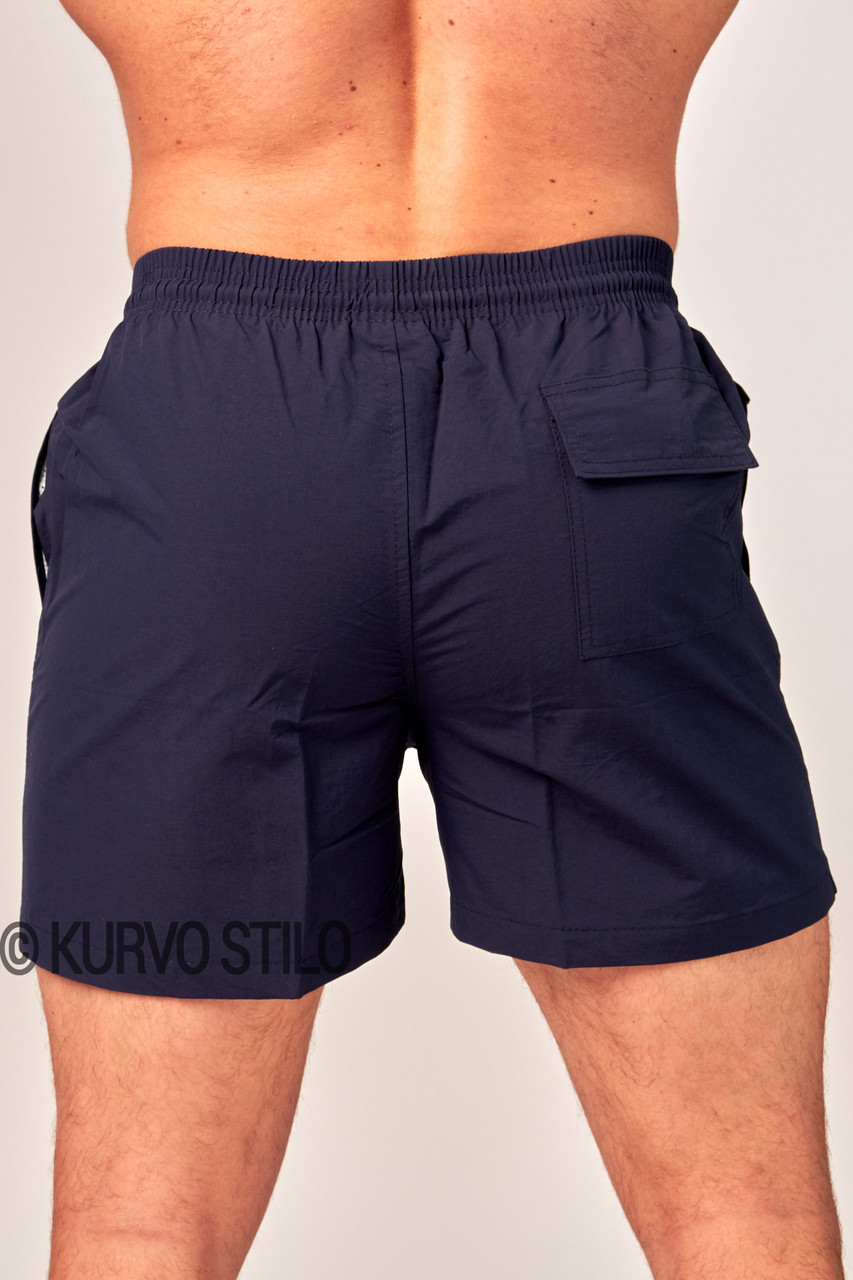 Мужские пляжные шорты (плавки) для купания Polo Ralph Lauren, цвет темно-синий - фото 5 - id-p913796354