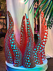 Надувна декорація язики полум’я 200 см з повітродувкою для сцени та заходів, фото 3