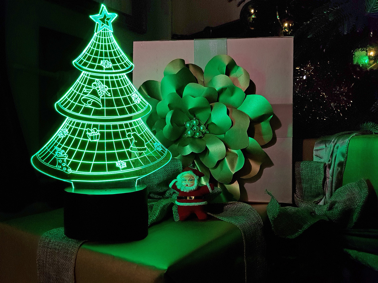 Змінна пластина для 3D світильників "Ялинка" 3DTOYSLAMP, фото 1