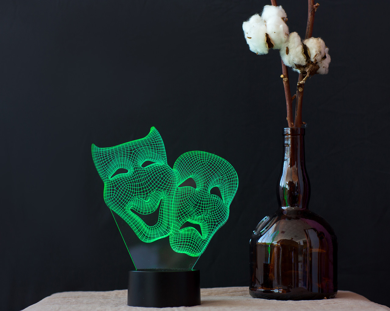 Змінна пластина для 3D світильників "Маски" 3DTOYSLAMP