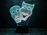 Змінна пластина для 3D світильників "Маски" 3DTOYSLAMP, фото 3